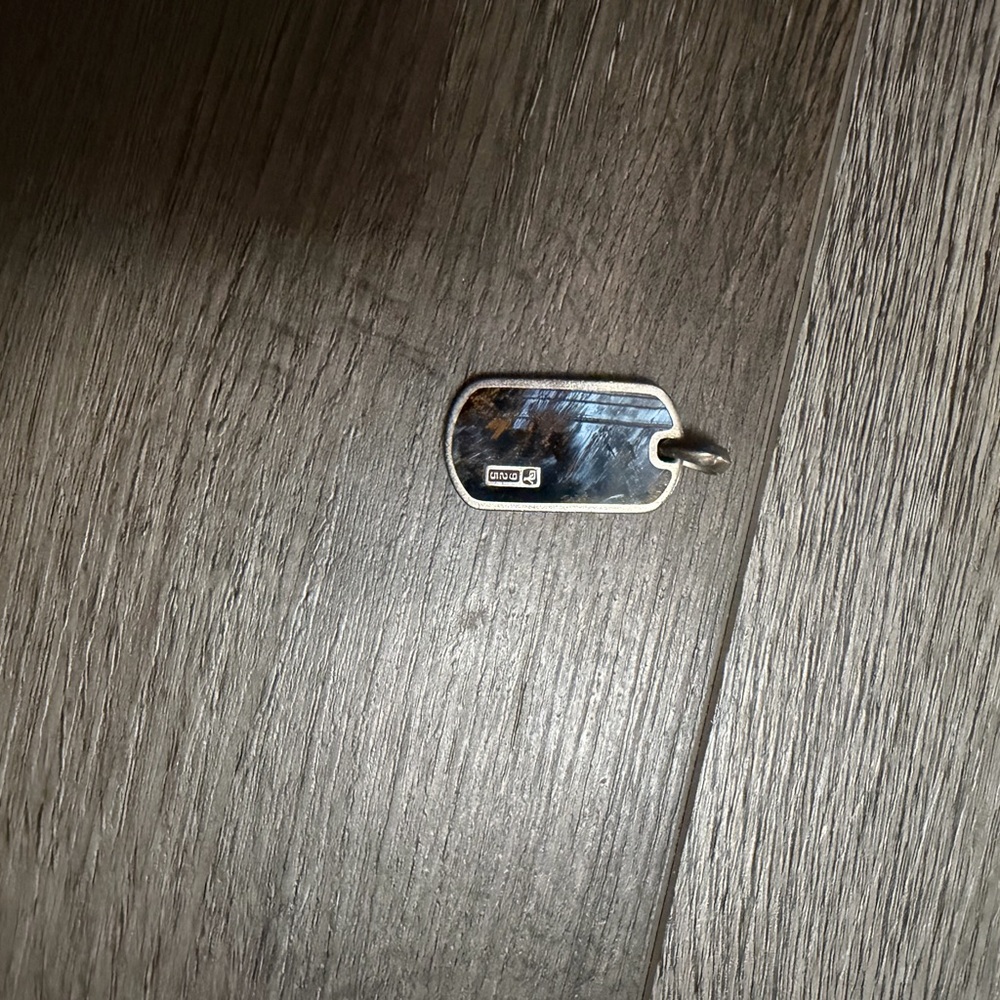 David Yurman Dog Tag Pendant